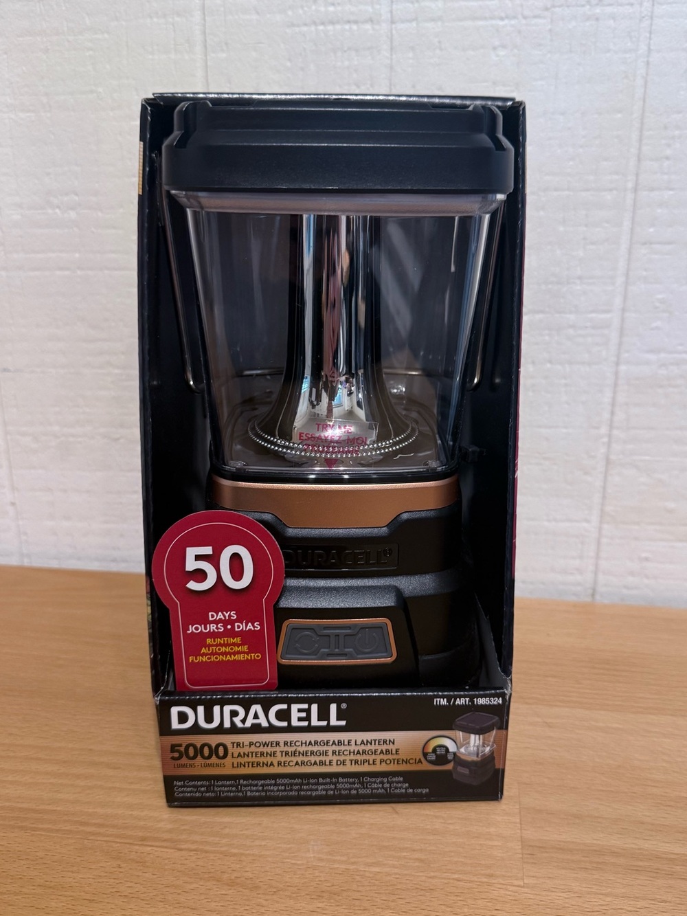 Duracell 5000L Tri-Powered Lantern | NWT